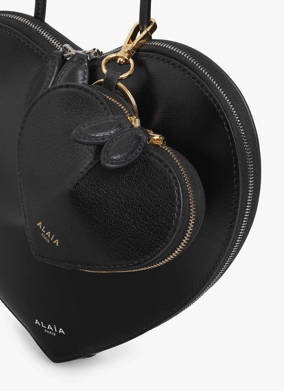 LE CŒUR COIN PURSE IN GOATSKIN ALAÏA BLACK LE CŒUR COIN PURSE IN GOATSKIN